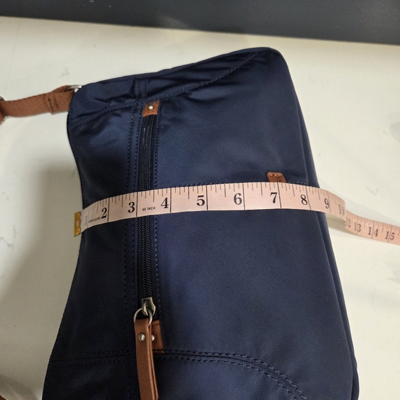 The Sak Esperato Hobo Bag Adjustable Strap, Pockets, Water Repellant Navy Blue - Picture 12 of 15